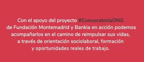 #ConvocatoriaONG